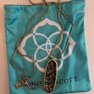 Kendra Scott Necklace Opal Pennant